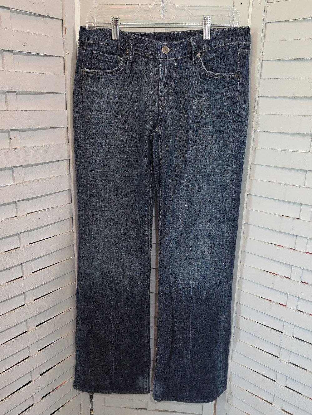 Citizens Of Humanity Dark Blue Low Waist Bootcut Stretch Flared Jeans Size 30